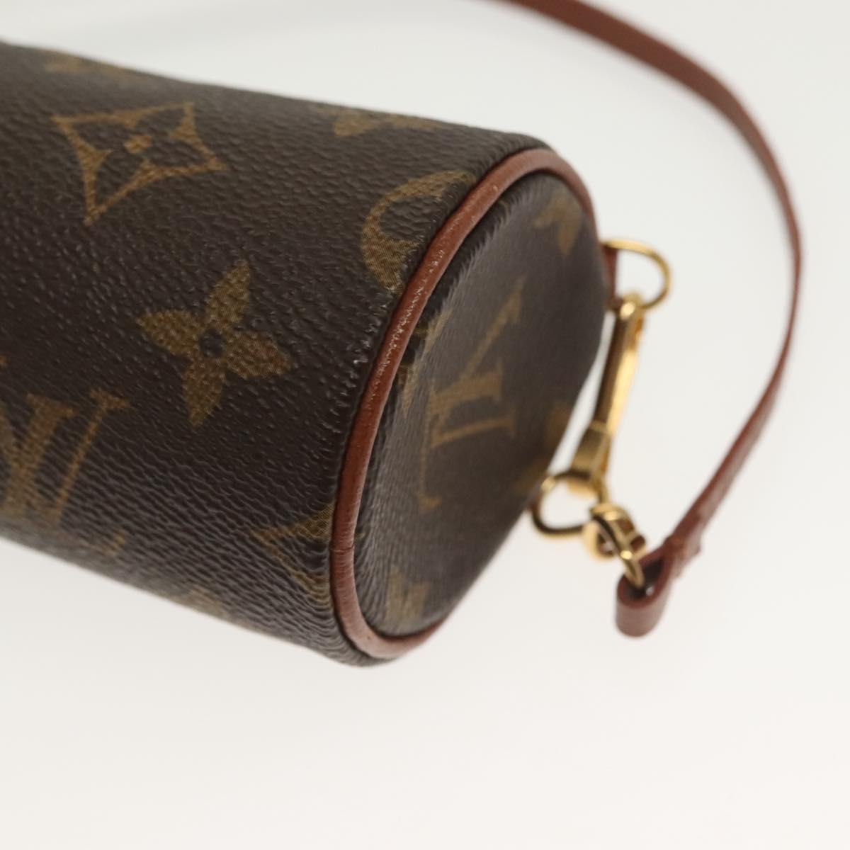 LOUIS VUITTON Monogram Papillon Pouch LV Auth 137060