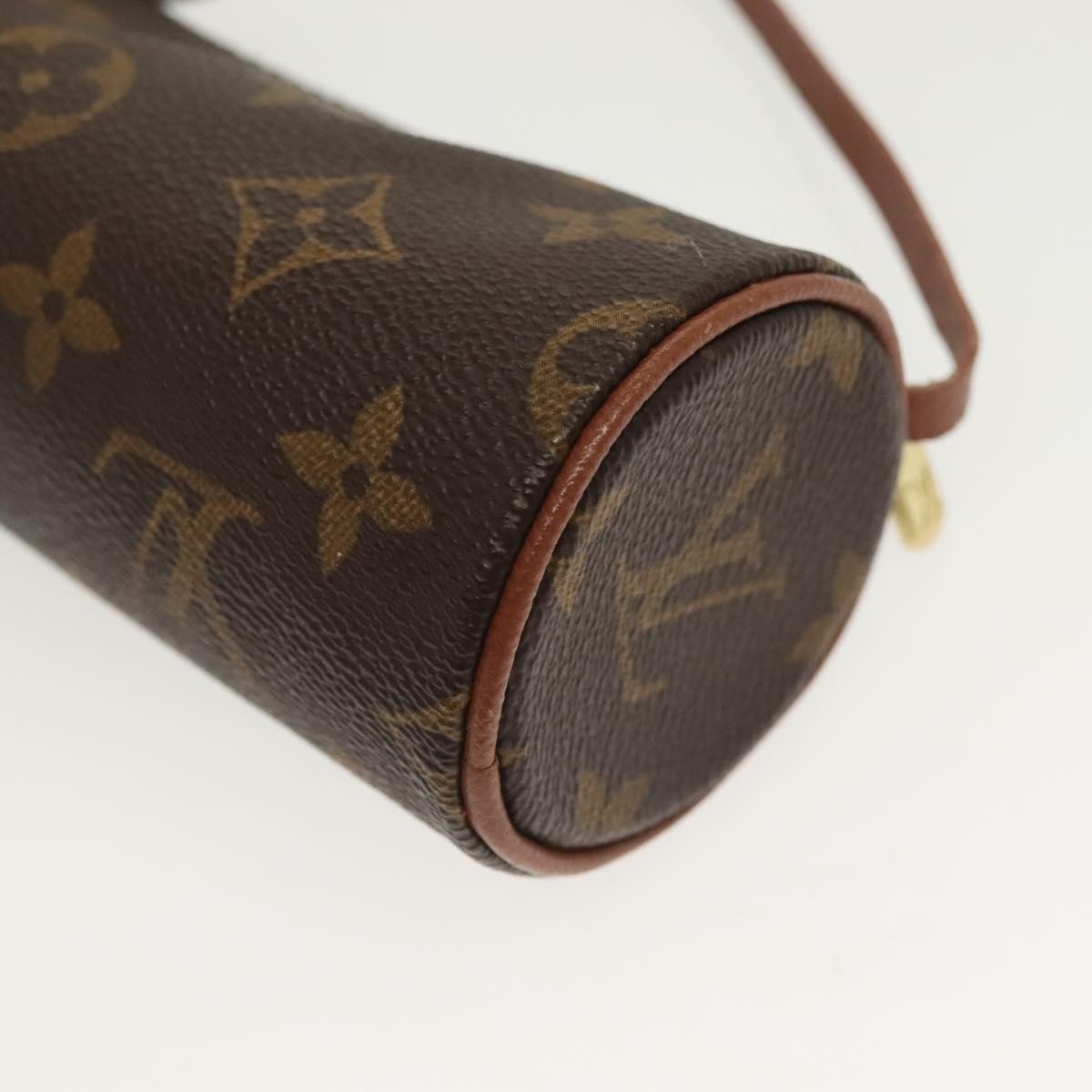 LOUIS VUITTON Monogram Papillon Pouch LV Auth 137060