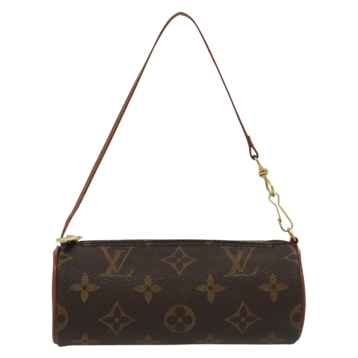 LOUIS VUITTON Monogram Papillon Pouch LV Auth 137060