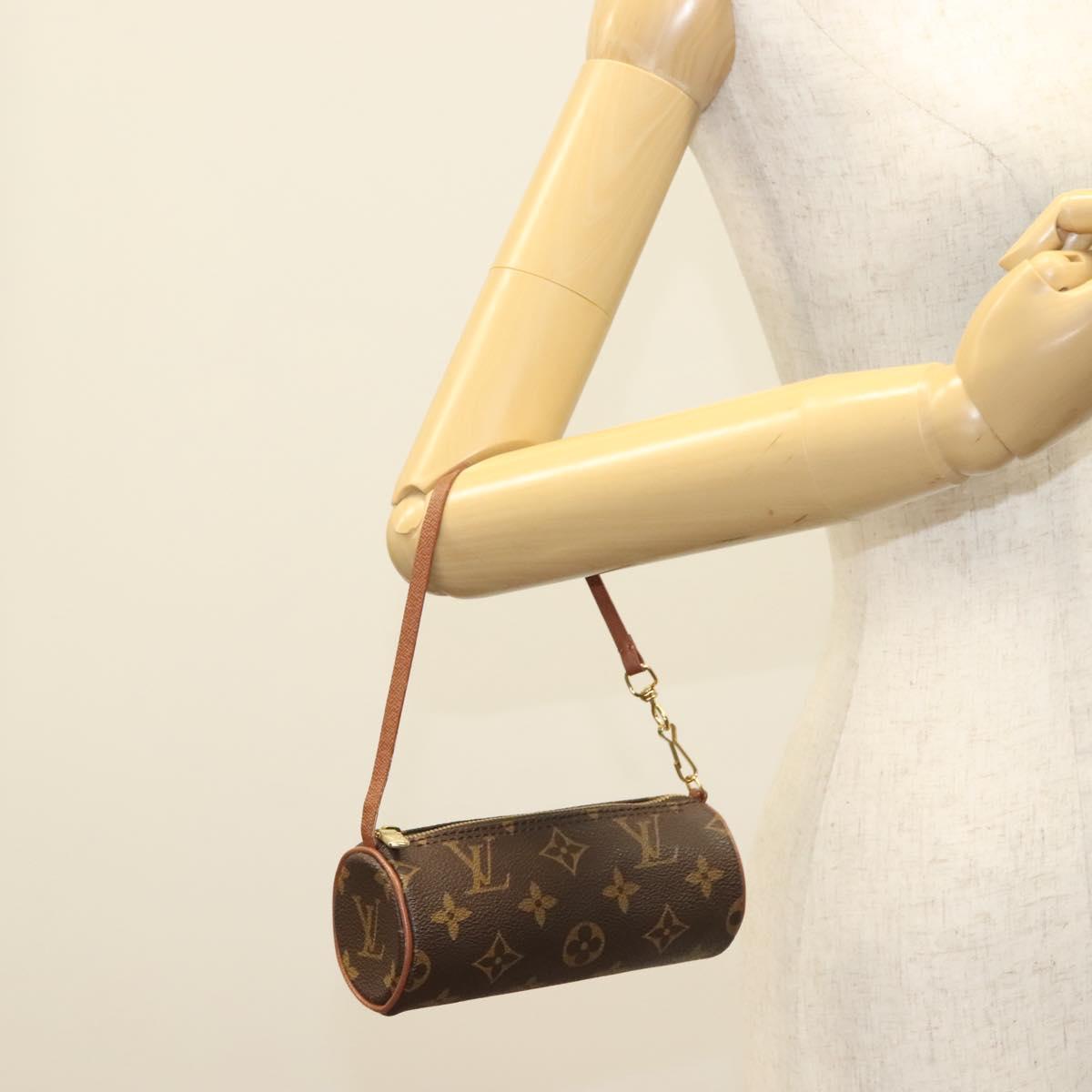 LOUIS VUITTON Monogram Papillon Pouch LV Auth 137060