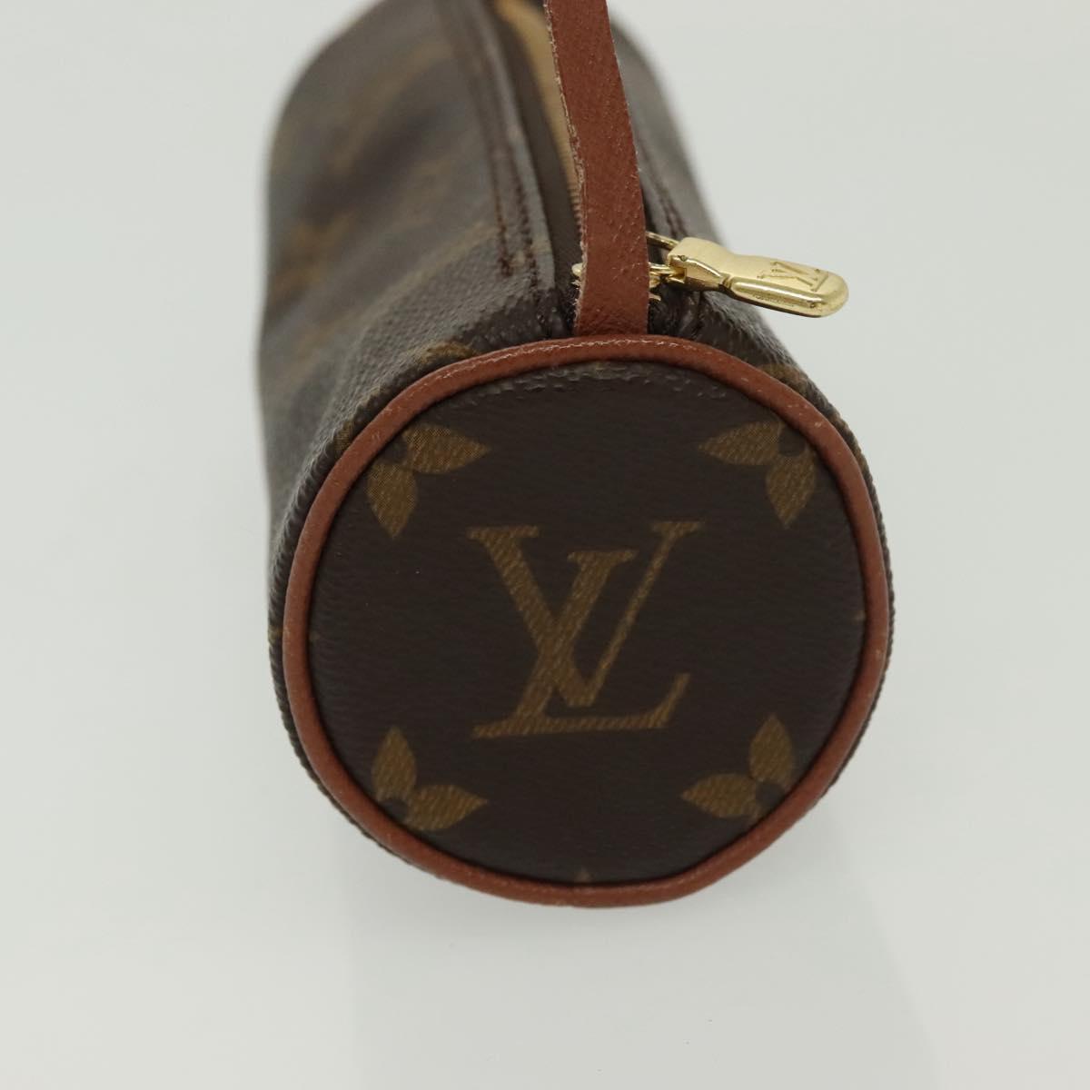 LOUIS VUITTON Monogram Papillon Pouch LV Auth 137060