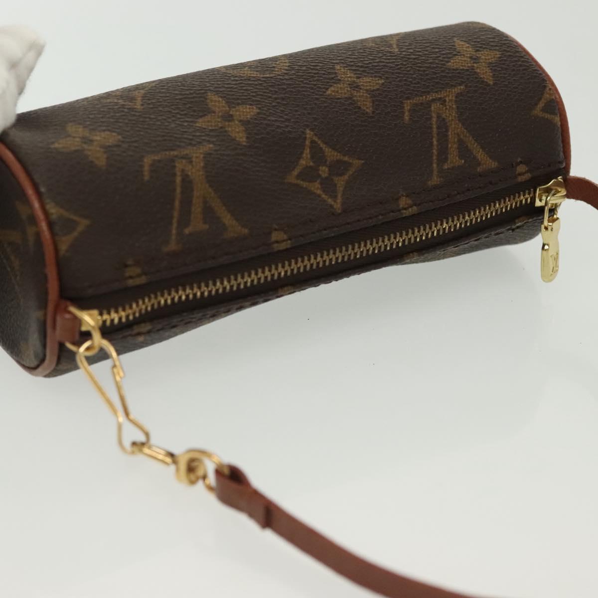 LOUIS VUITTON Monogram Papillon Pouch LV Auth 137060