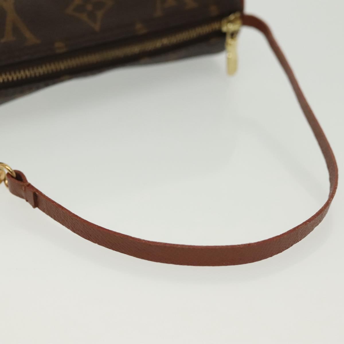LOUIS VUITTON Monogram Papillon Pouch LV Auth 137060