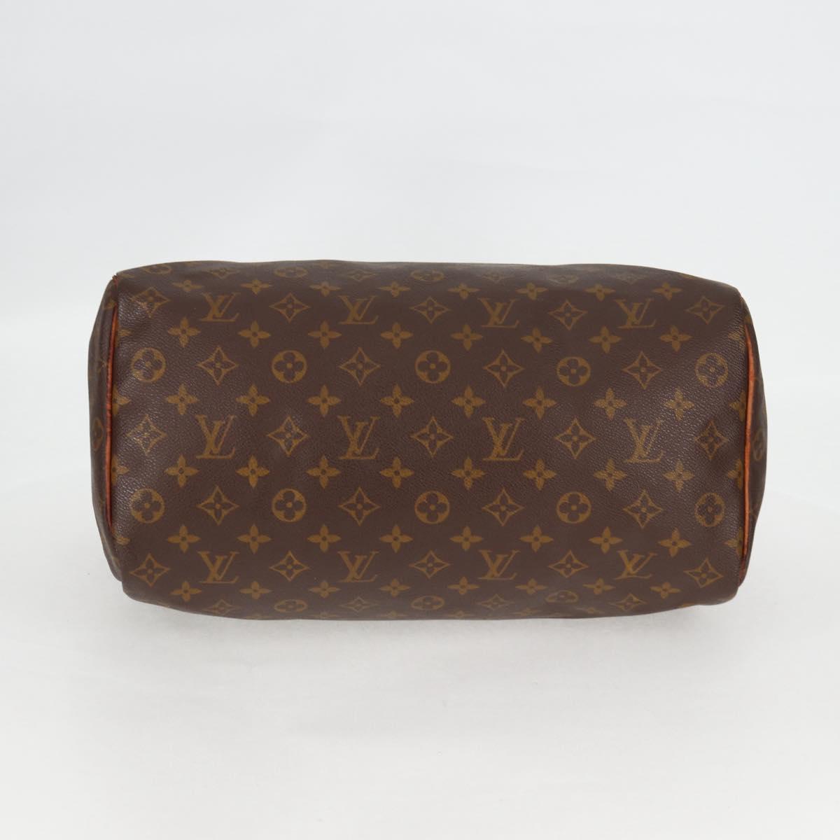 LOUIS VUITTON Monogram Speedy 35 Hand Bag M41524 LV Auth 137076