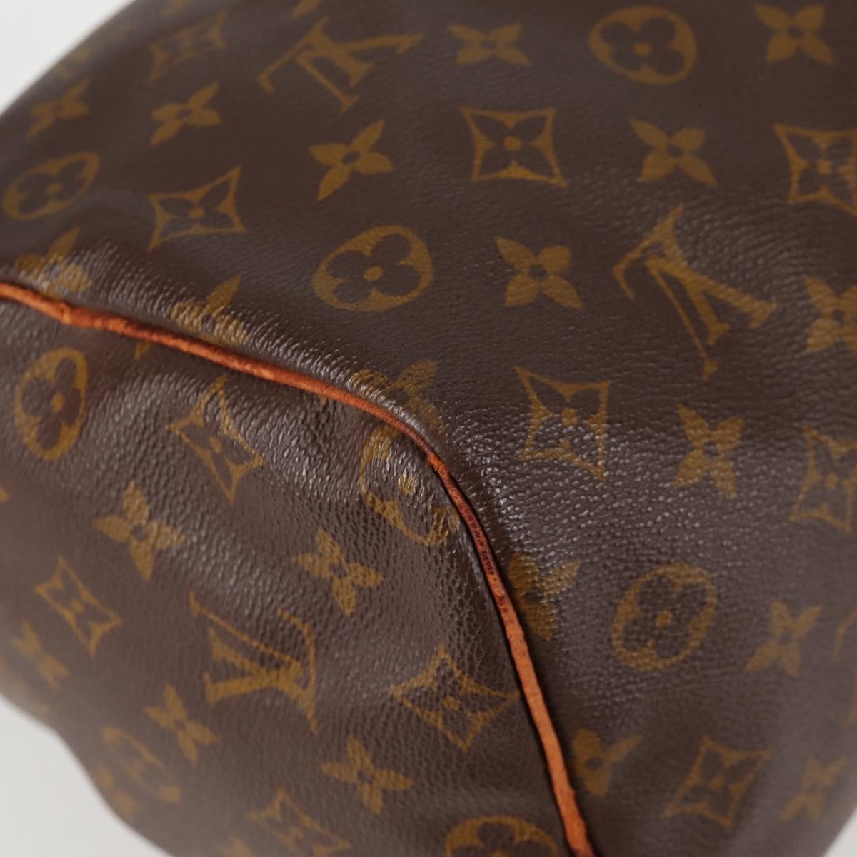 LOUIS VUITTON Monogram Speedy 35 Hand Bag M41524 LV Auth 137076