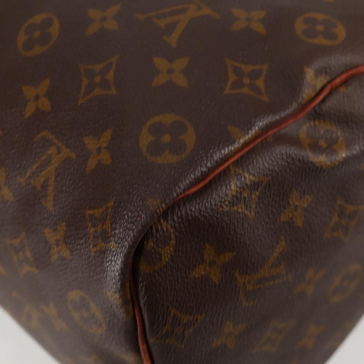 LOUIS VUITTON Monogram Speedy 35 Hand Bag M41524 LV Auth 137076