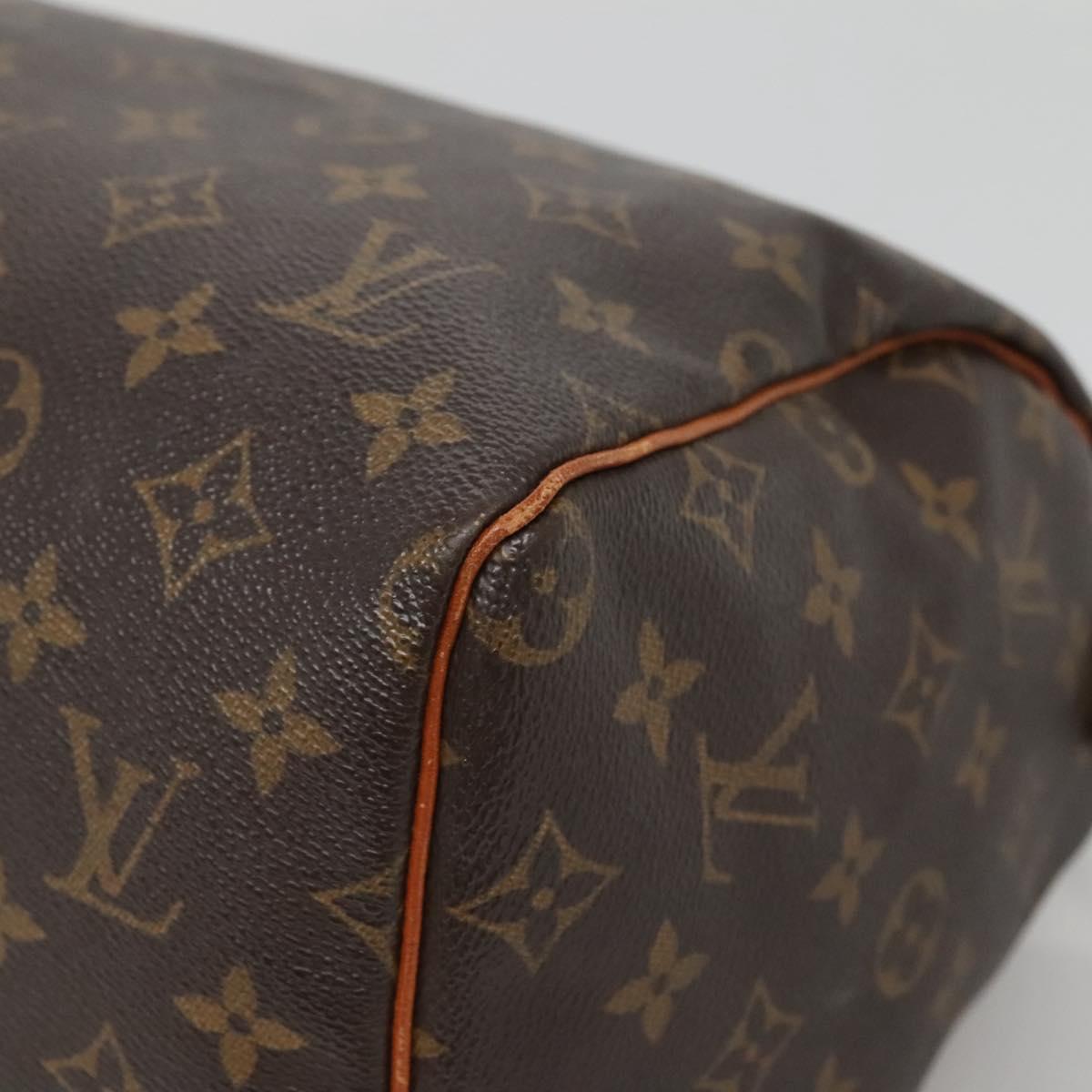 LOUIS VUITTON Monogram Speedy 30 Hand Bag M41526 LV Auth 137078