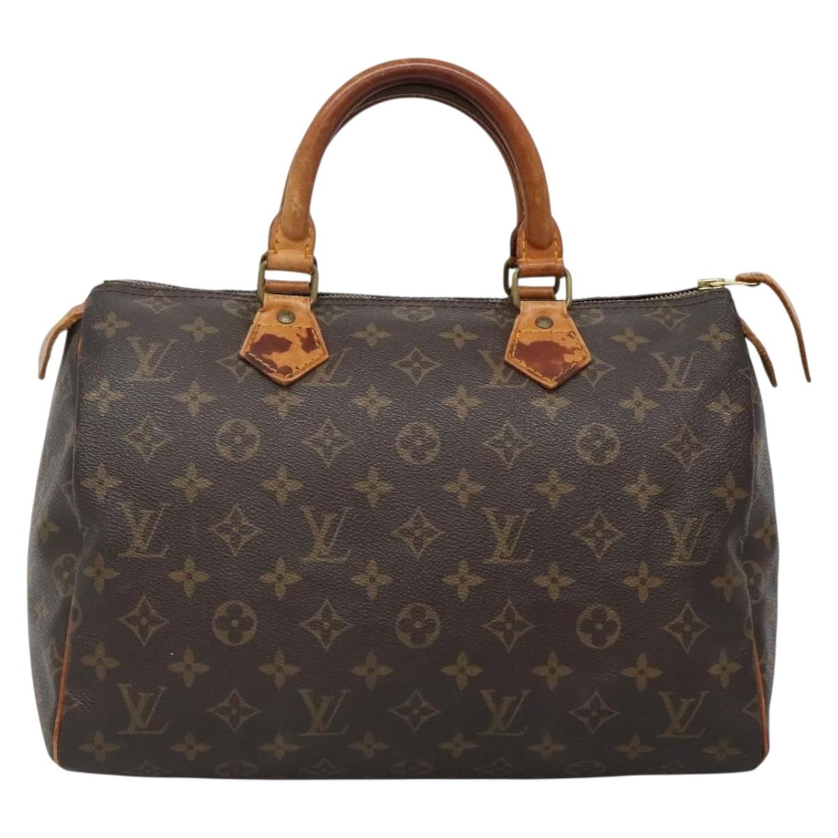 LOUIS VUITTON Monogram Speedy 30 Hand Bag M41526 LV Auth 137078