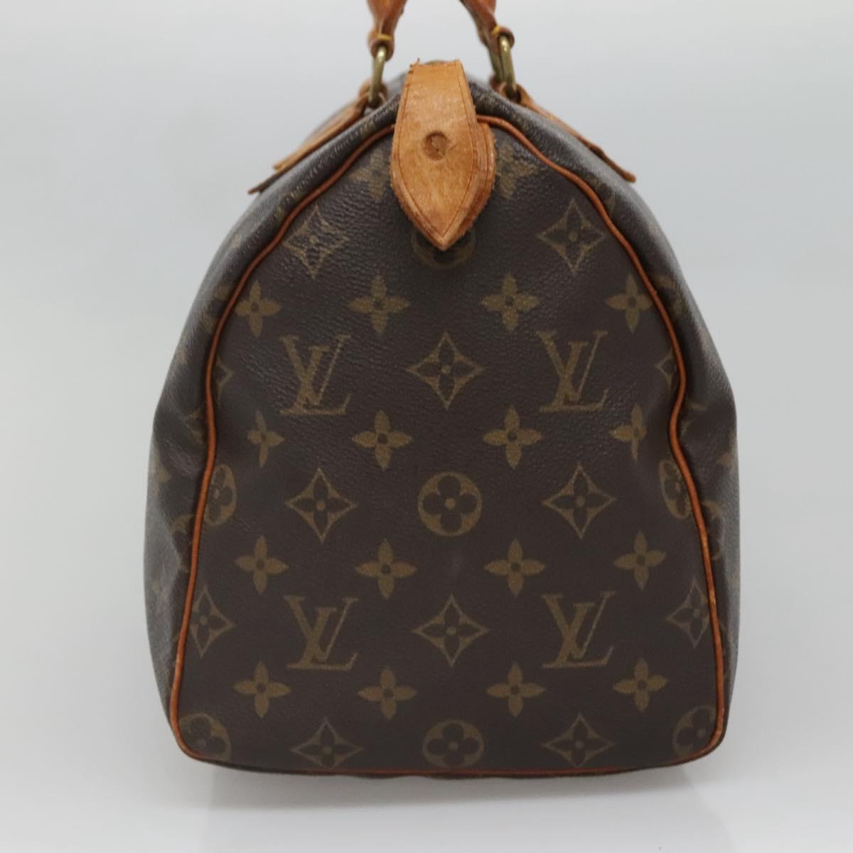 LOUIS VUITTON Monogram Speedy 30 Hand Bag M41526 LV Auth 137078