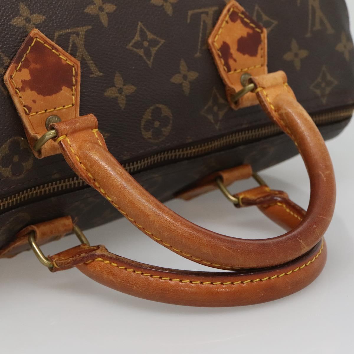 LOUIS VUITTON Monogram Speedy 30 Hand Bag M41526 LV Auth 137078
