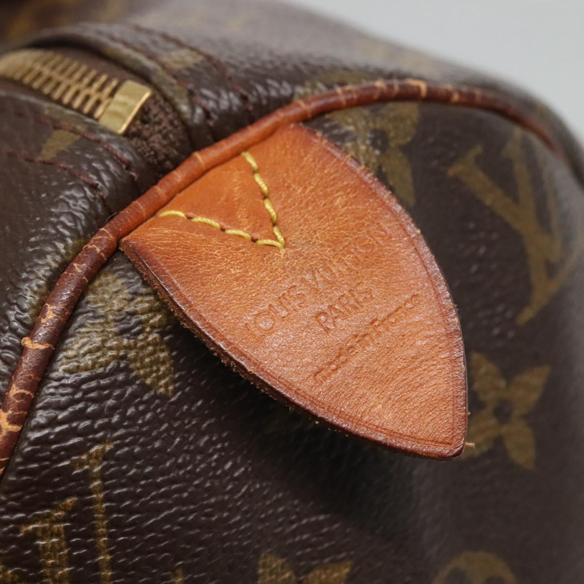 LOUIS VUITTON Monogram Speedy 30 Hand Bag M41526 LV Auth 137083