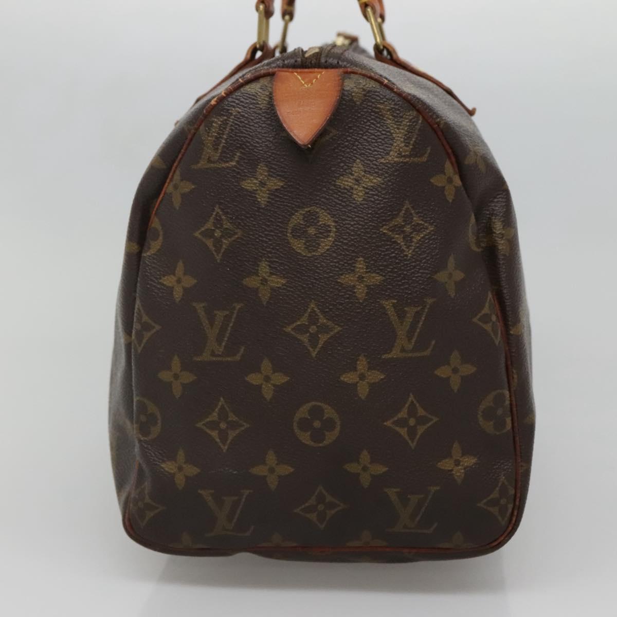 LOUIS VUITTON Monogram Speedy 30 Hand Bag M41526 LV Auth 137083