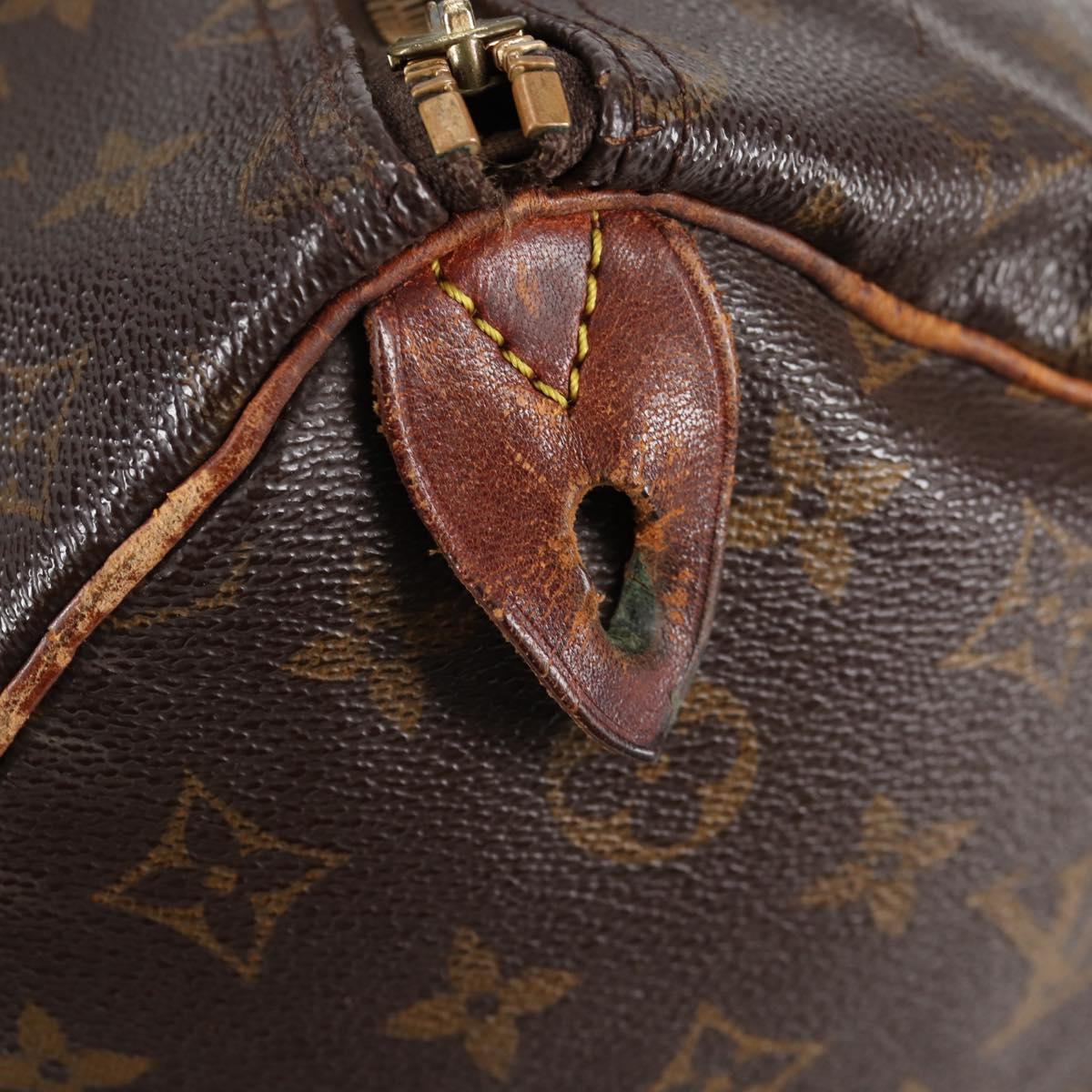 LOUIS VUITTON Monogram Speedy 35 Hand Bag M41524 LV Auth 137084