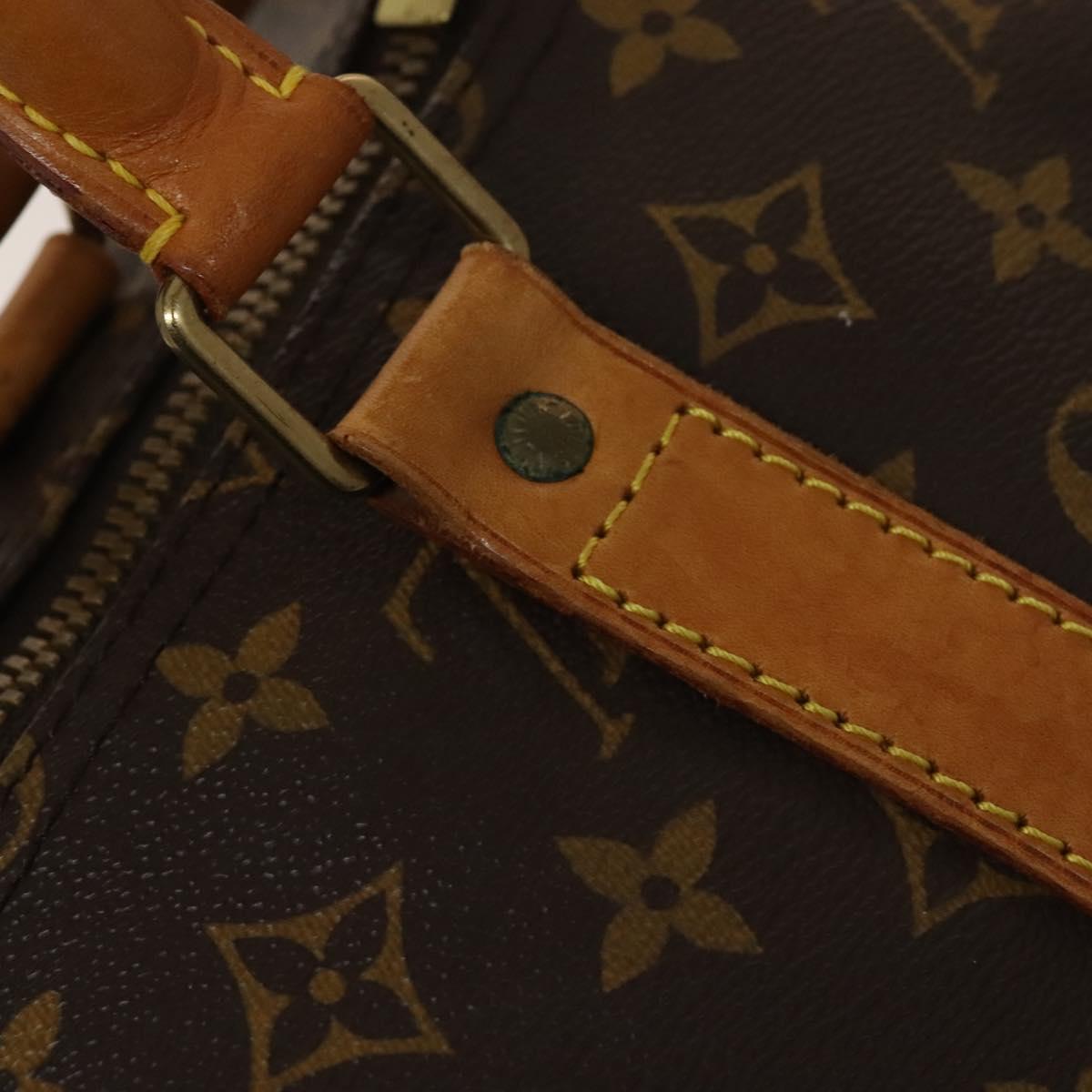 LOUIS VUITTON Monogram Keepall 55 Boston Bag M41424 LV Auth 137088