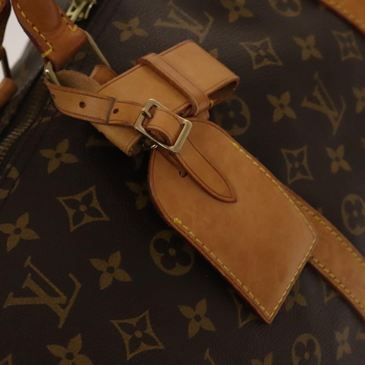 LOUIS VUITTON Monogram Keepall 55 Boston Bag M41424 LV Auth 137088
