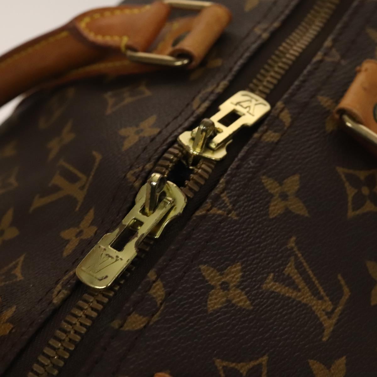 LOUIS VUITTON Monogram Keepall 55 Boston Bag M41424 LV Auth 137088