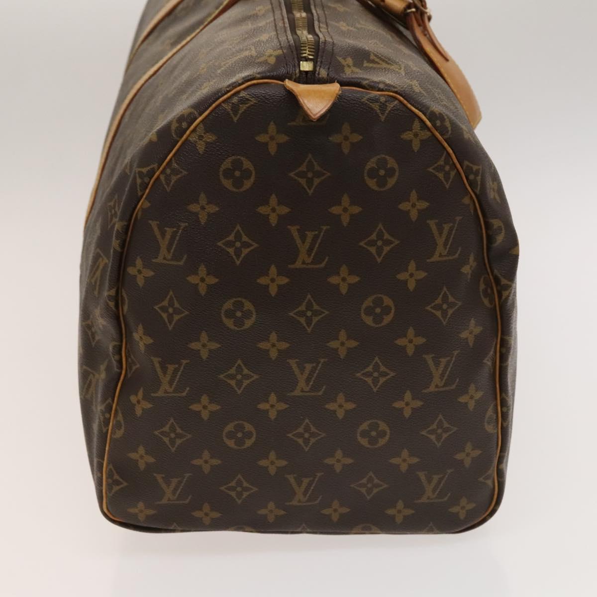 LOUIS VUITTON Monogram Keepall 55 Boston Bag M41424 LV Auth 137088