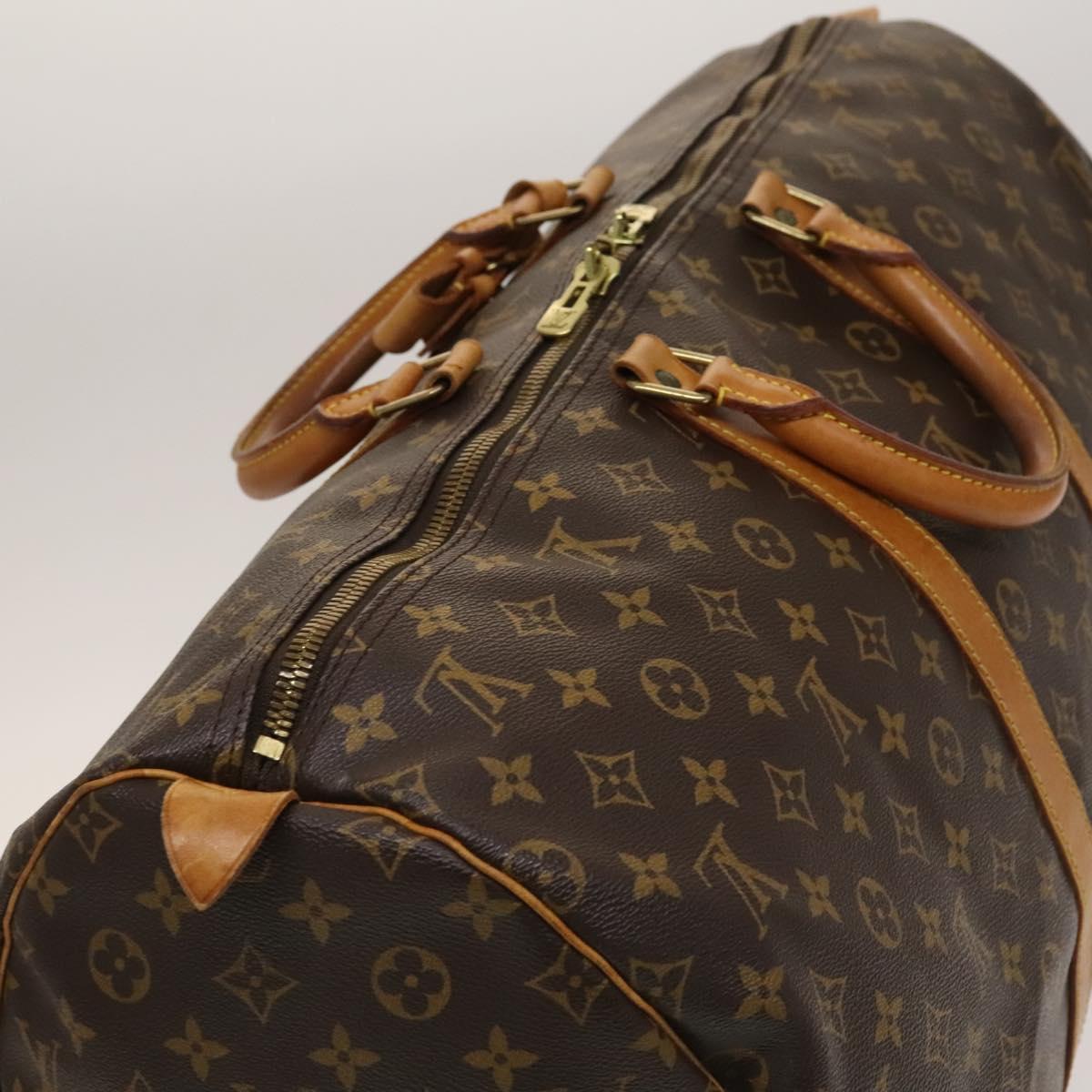 LOUIS VUITTON Monogram Keepall 55 Boston Bag M41424 LV Auth 137088