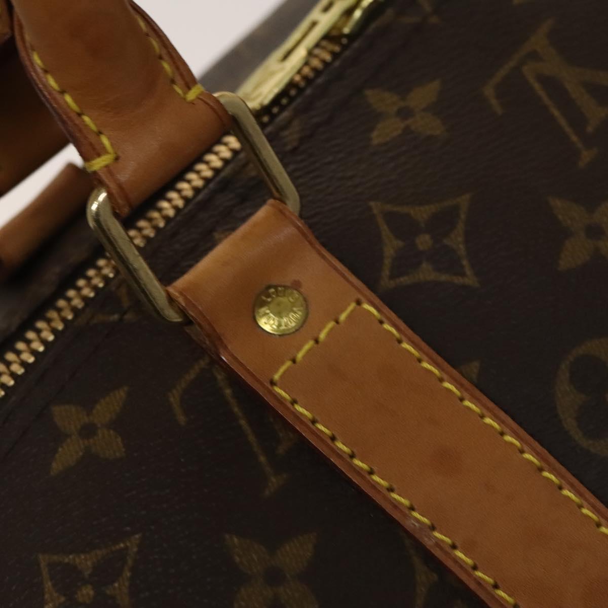 LOUIS VUITTON Monogram Keepall 55 Boston Bag M41424 LV Auth 137089