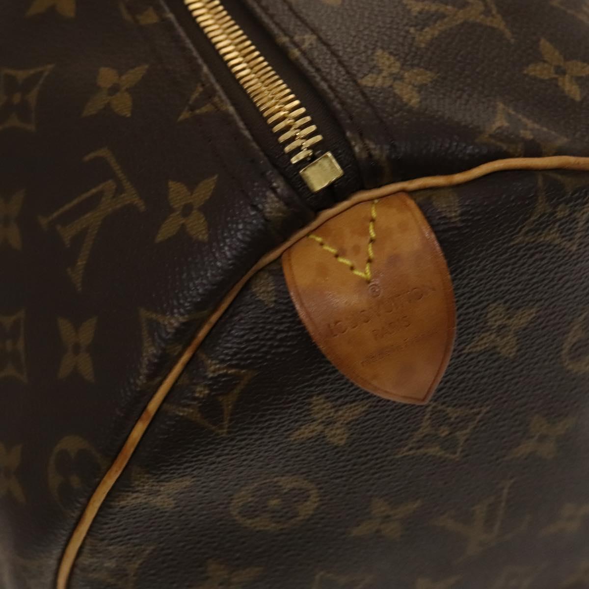 LOUIS VUITTON Monogram Keepall 55 Boston Bag M41424 LV Auth 137089