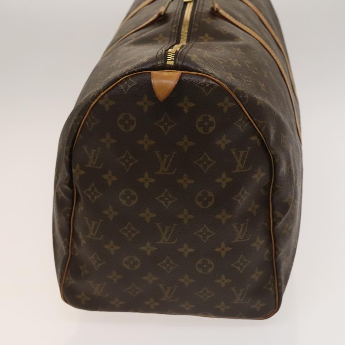 LOUIS VUITTON Monogram Keepall 55 Boston Bag M41424 LV Auth 137089