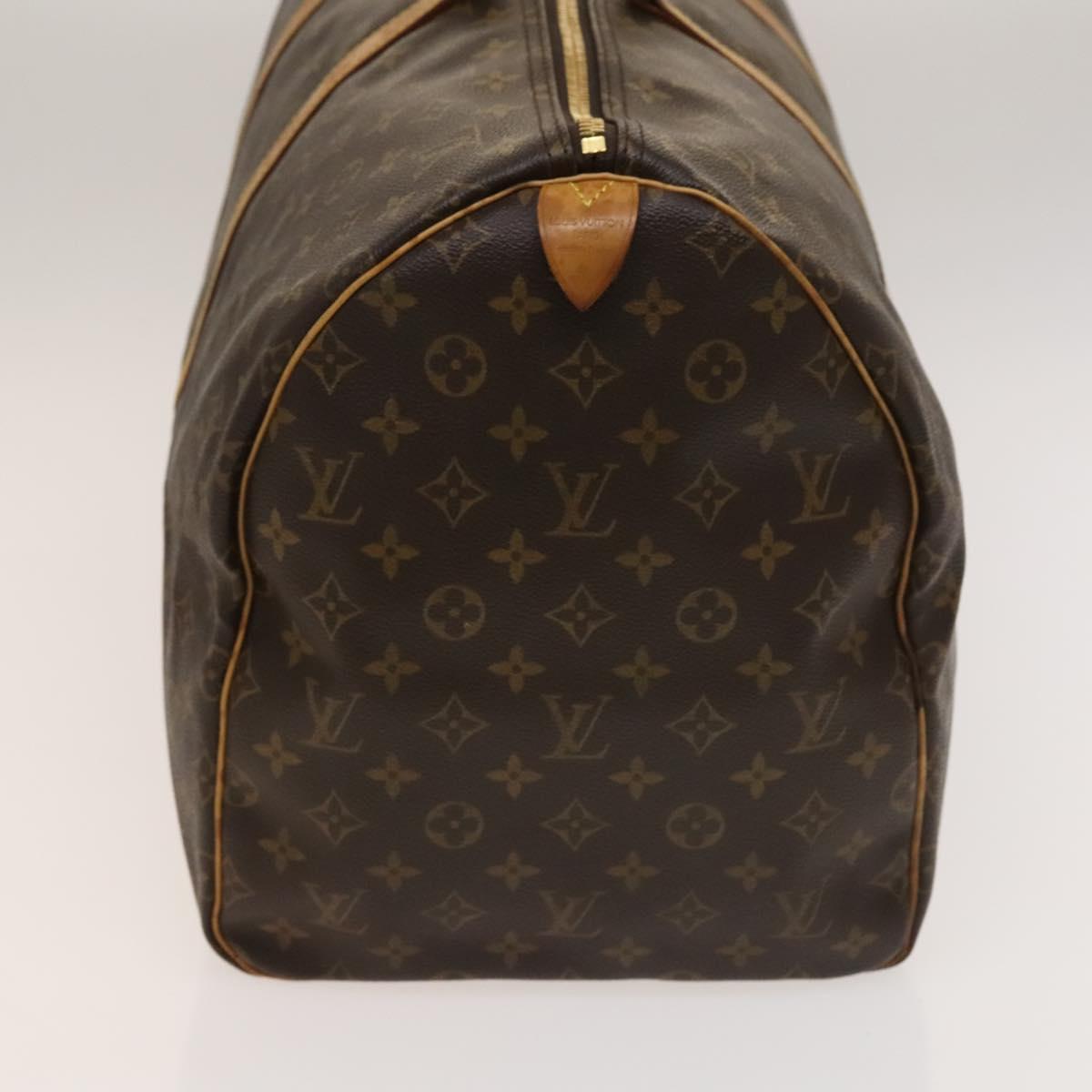 LOUIS VUITTON Monogram Keepall 55 Boston Bag M41424 LV Auth 137089