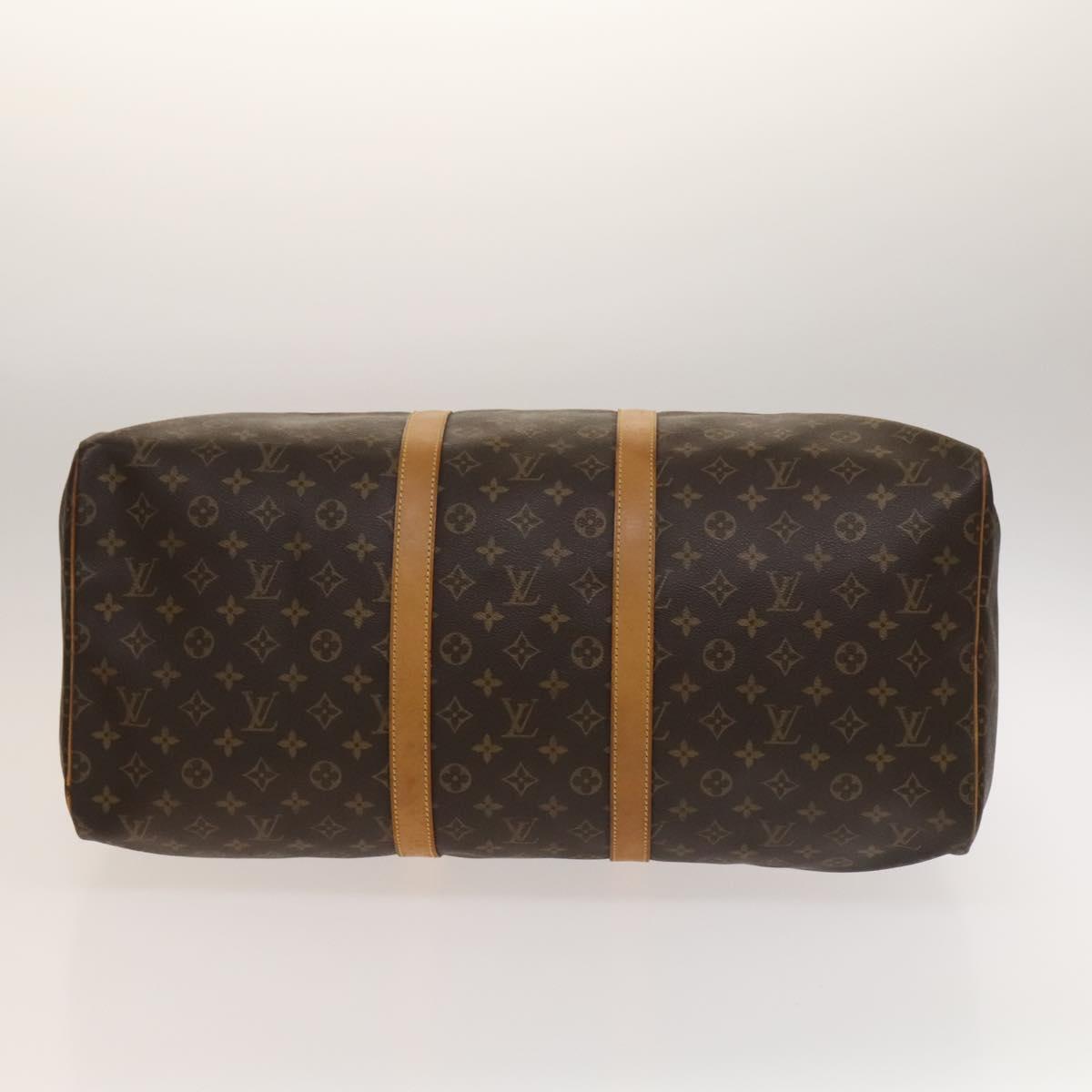 LOUIS VUITTON Monogram Keepall 55 Boston Bag M41424 LV Auth 137089
