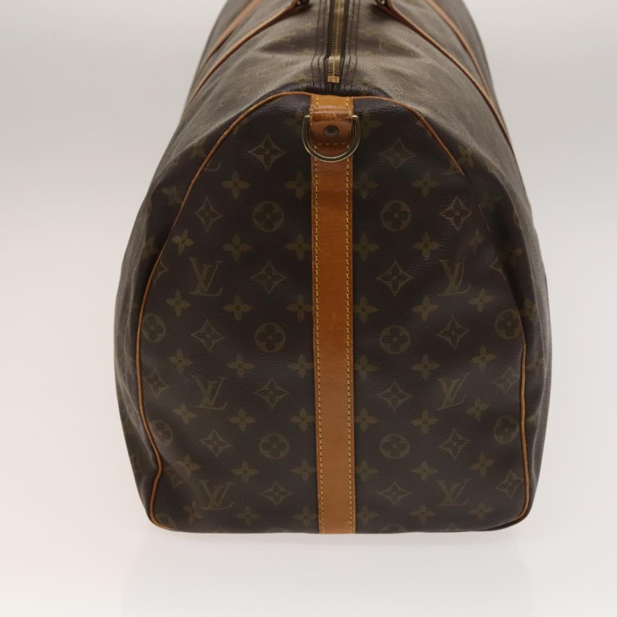LOUIS VUITTON Monogram Keepall Bandouliere 60 Boston Bag M41412 LV Auth 137098
