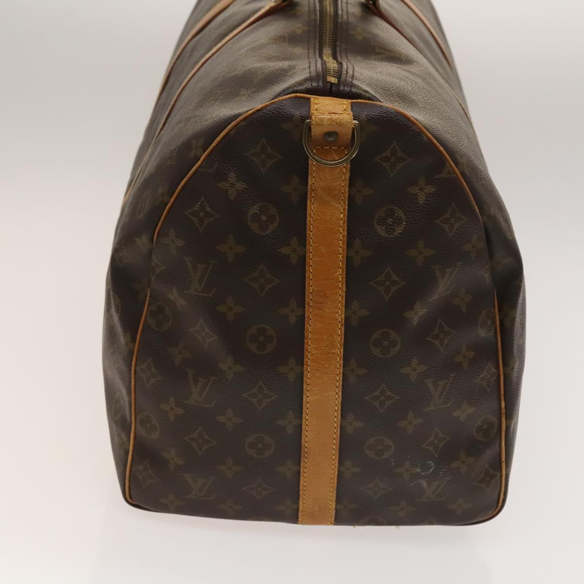 LOUIS VUITTON Monogram Keepall Bandouliere 60 Boston Bag M41412 LV Auth 137098