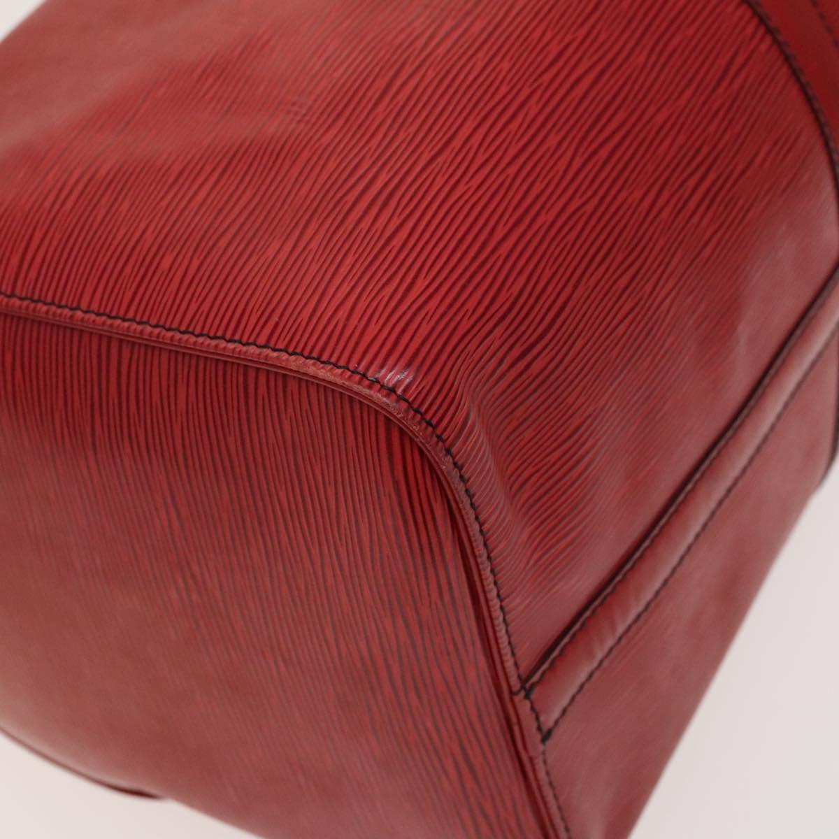LOUIS VUITTON Epi Keepall 45 Boston Bag Red M42977 LV Auth 137106