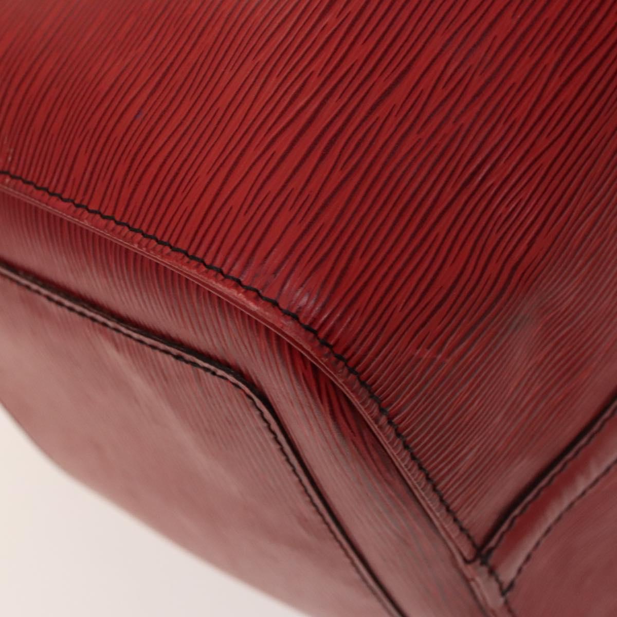 LOUIS VUITTON Epi Keepall 45 Boston Bag Red M42977 LV Auth 137106