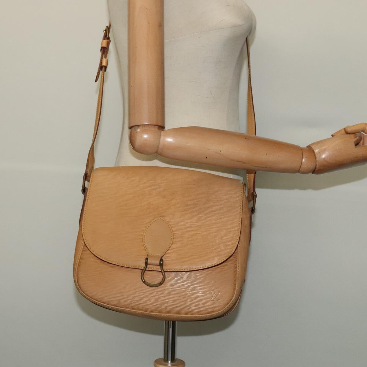 LOUIS VUITTON Epi Saint Cloud GM Shoulder Bag Beige M52196 LV Auth 137110
