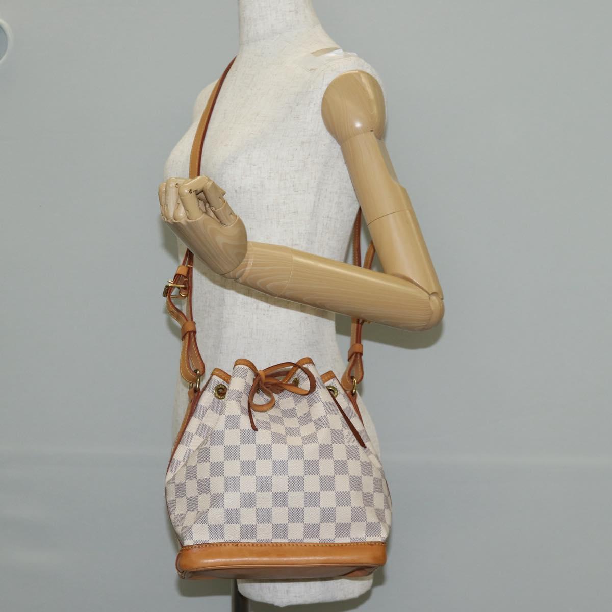 LOUIS VUITTON Damier Azur Noe BB Shoulder Bag N41220 LV Auth 137146A