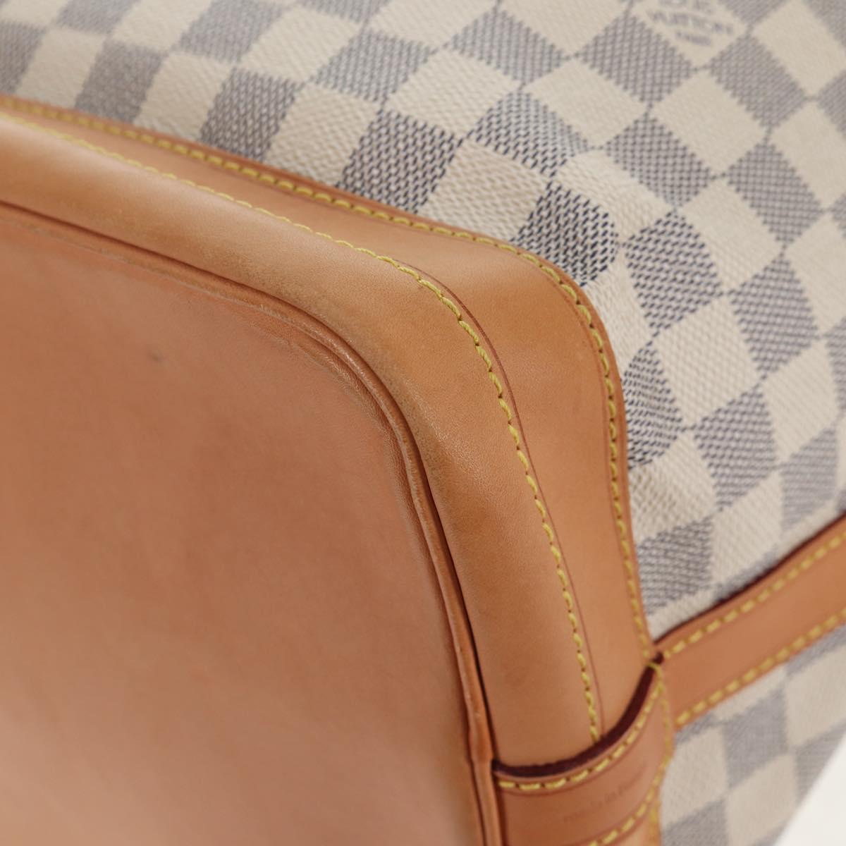 LOUIS VUITTON Damier Azur Noe Shoulder Bag N42222 LV Auth 137147V