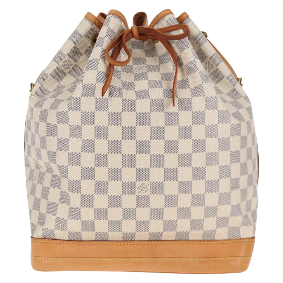 LOUIS VUITTON Damier Azur Noe Shoulder Bag N42222 LV Auth 137147A