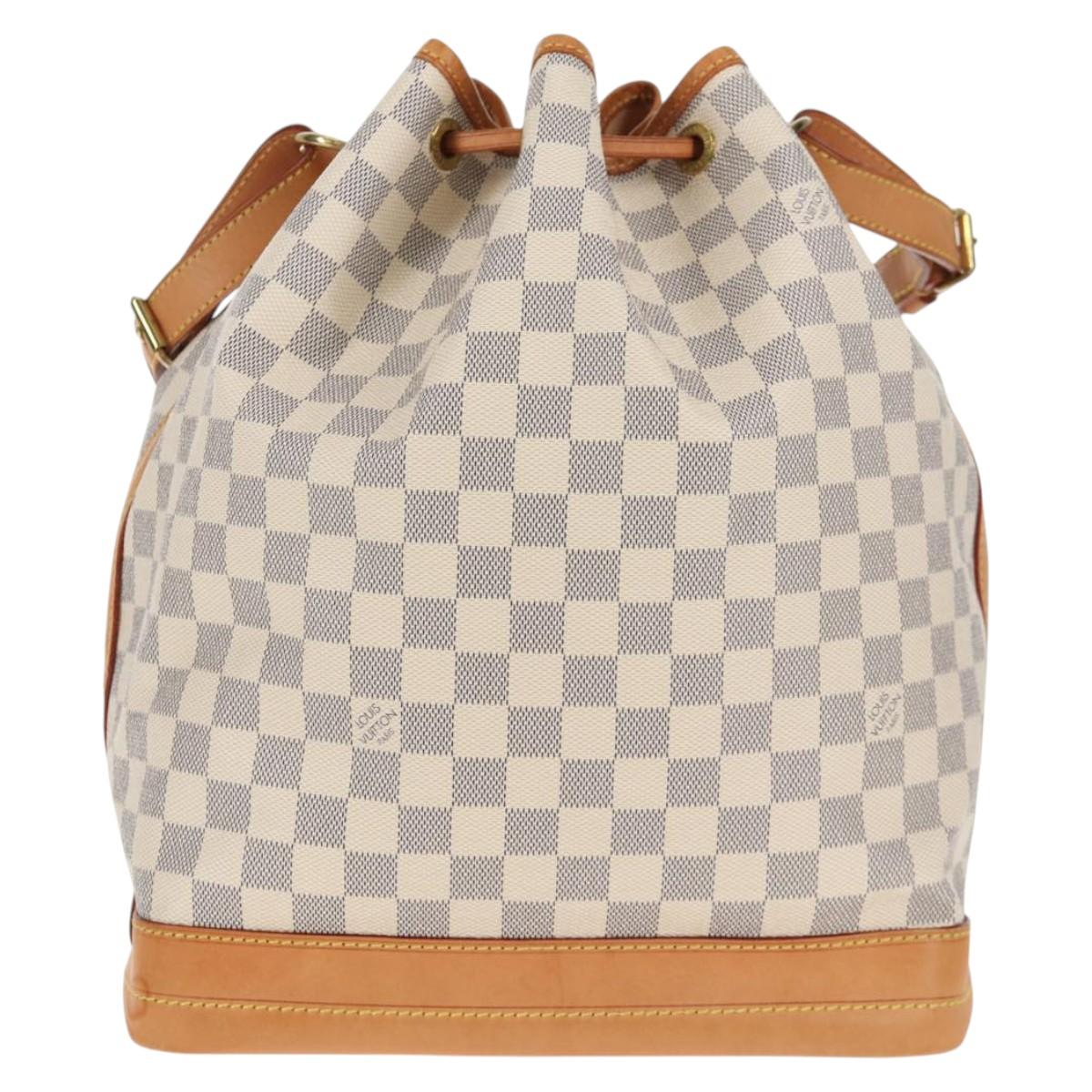 LOUIS VUITTON Damier Azur Noe Shoulder Bag N42222 LV Auth 137147A