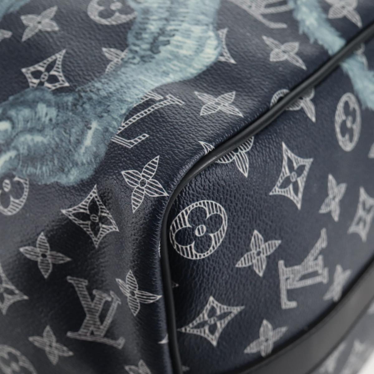 LOUIS VUITTON Monogram Savanna Keepall Bandouliere 45 Bag M54129 LV Auth 137148SM