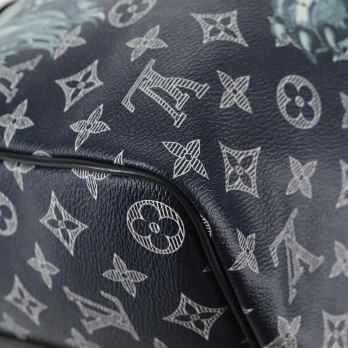 LOUIS VUITTON Monogram Savanna Keepall Bandouliere 45 Bag M54129 LV Auth 137148M