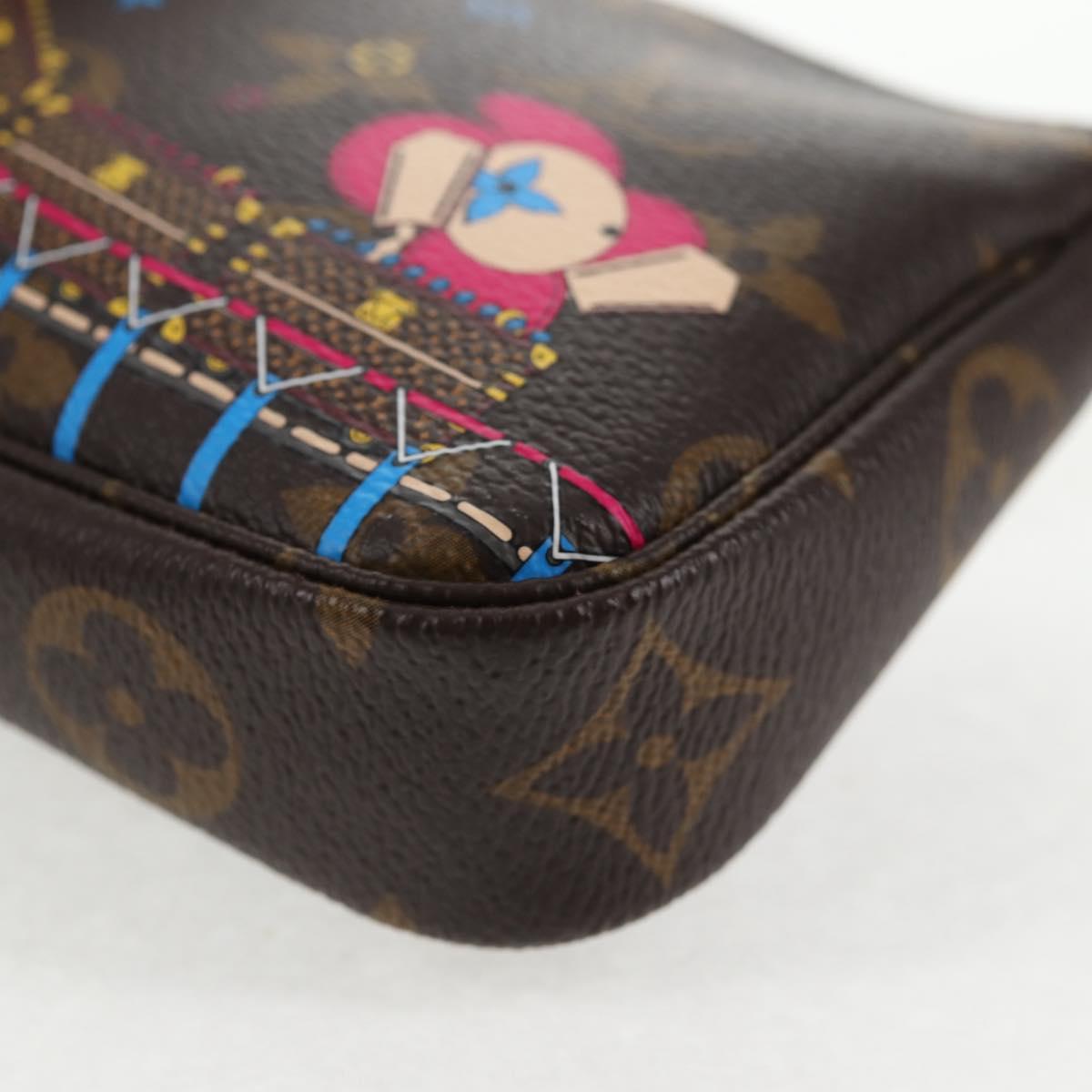 LOUIS VUITTON Monogram Vivienne Mini Pochette Accessoires M69752 LV Auth 137149M