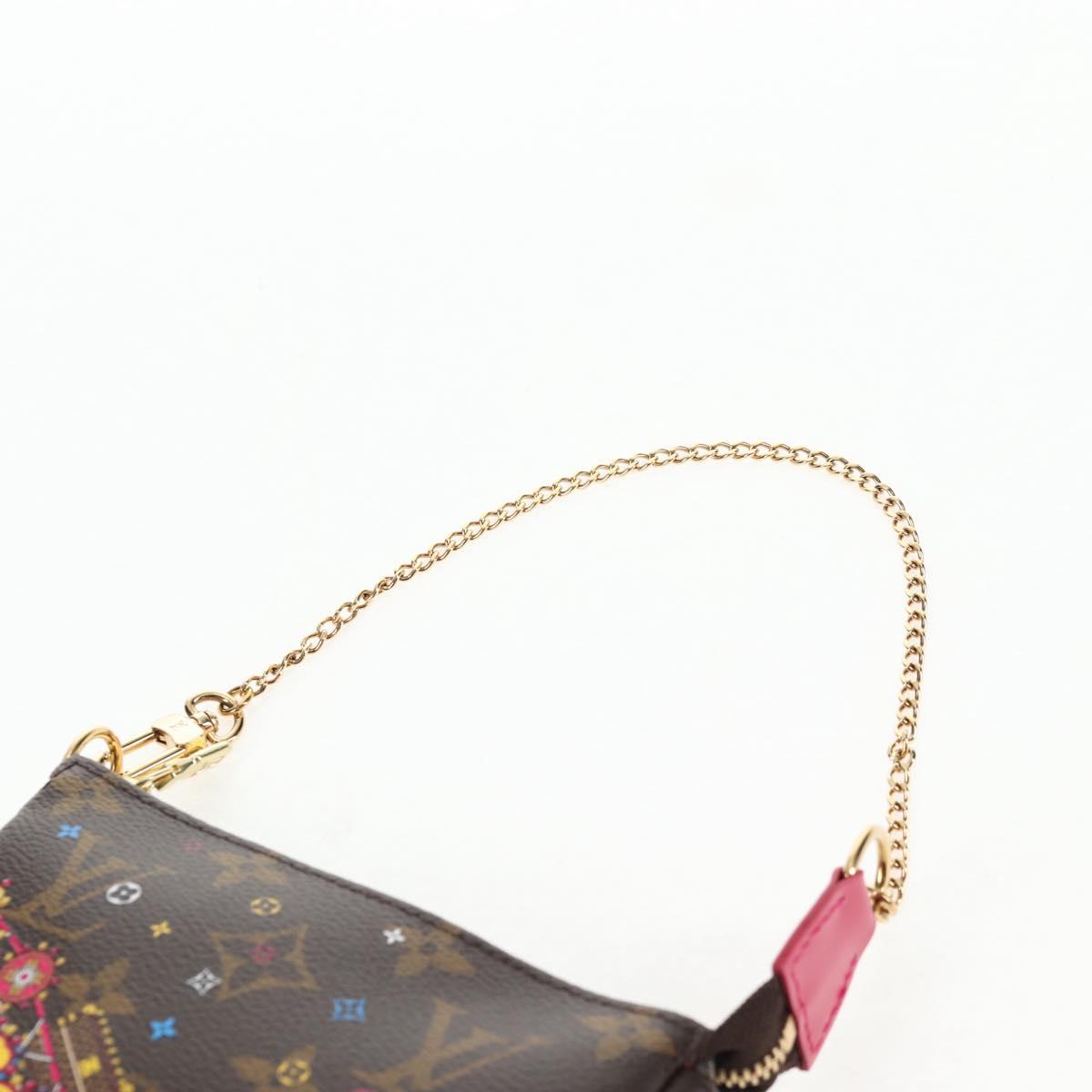 LOUIS VUITTON Monogram Vivienne Mini Pochette Accessoires M69752 LV Auth 137149M