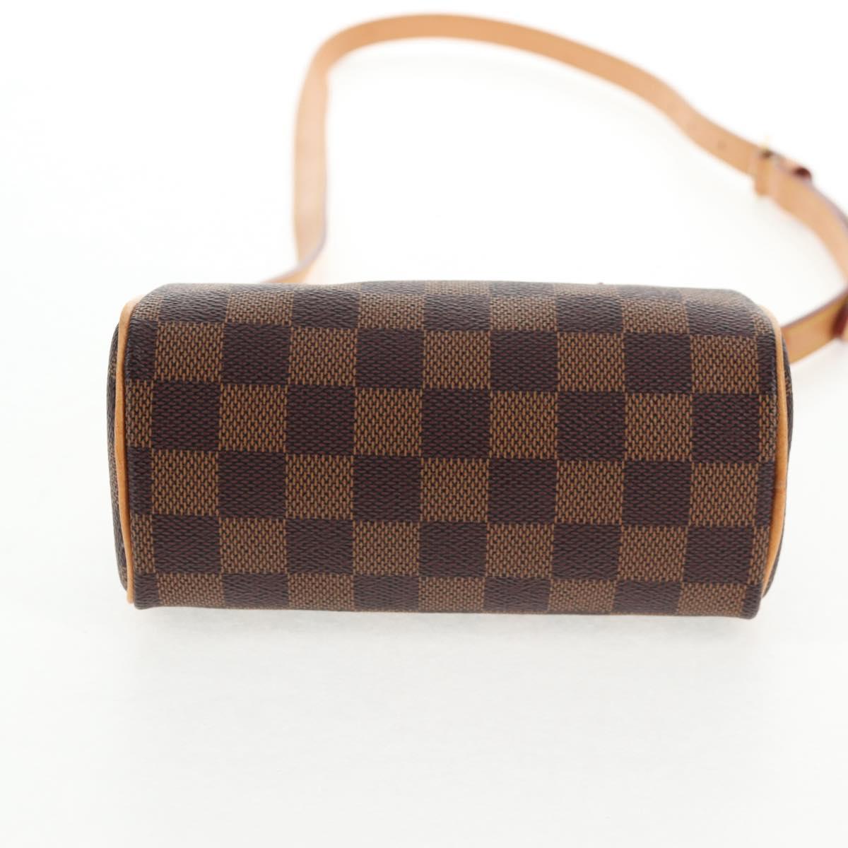 LOUIS VUITTON Damier Ebene Mini Speedy Hand Bag LV Auth 137150S