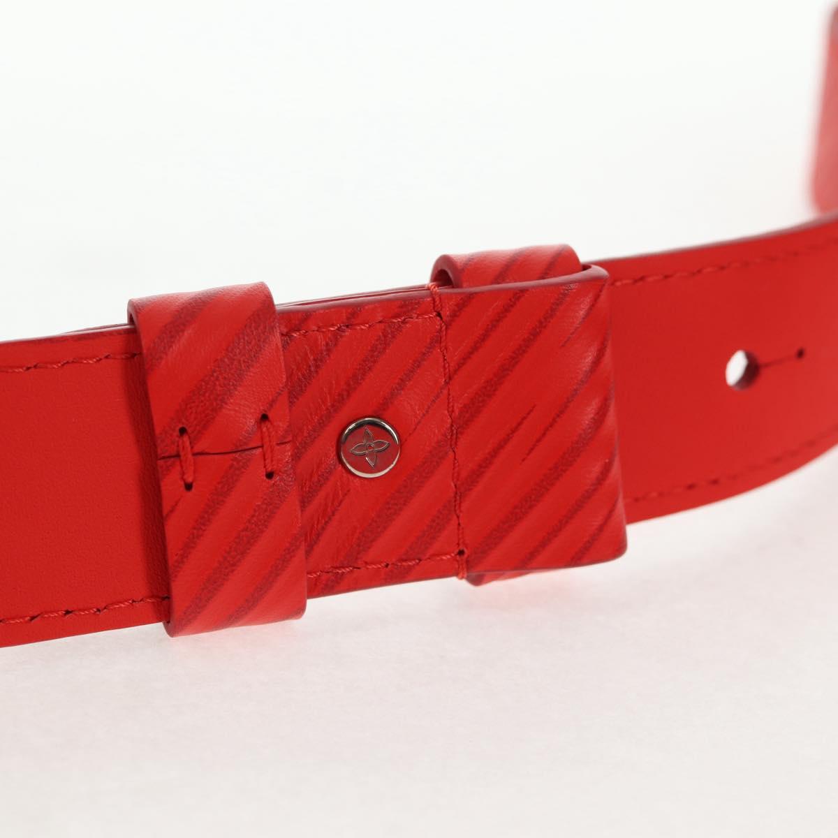 LOUIS VUITTON Micro Steamer Shoulder Bag Leather Red M23837 LV Auth 137151M