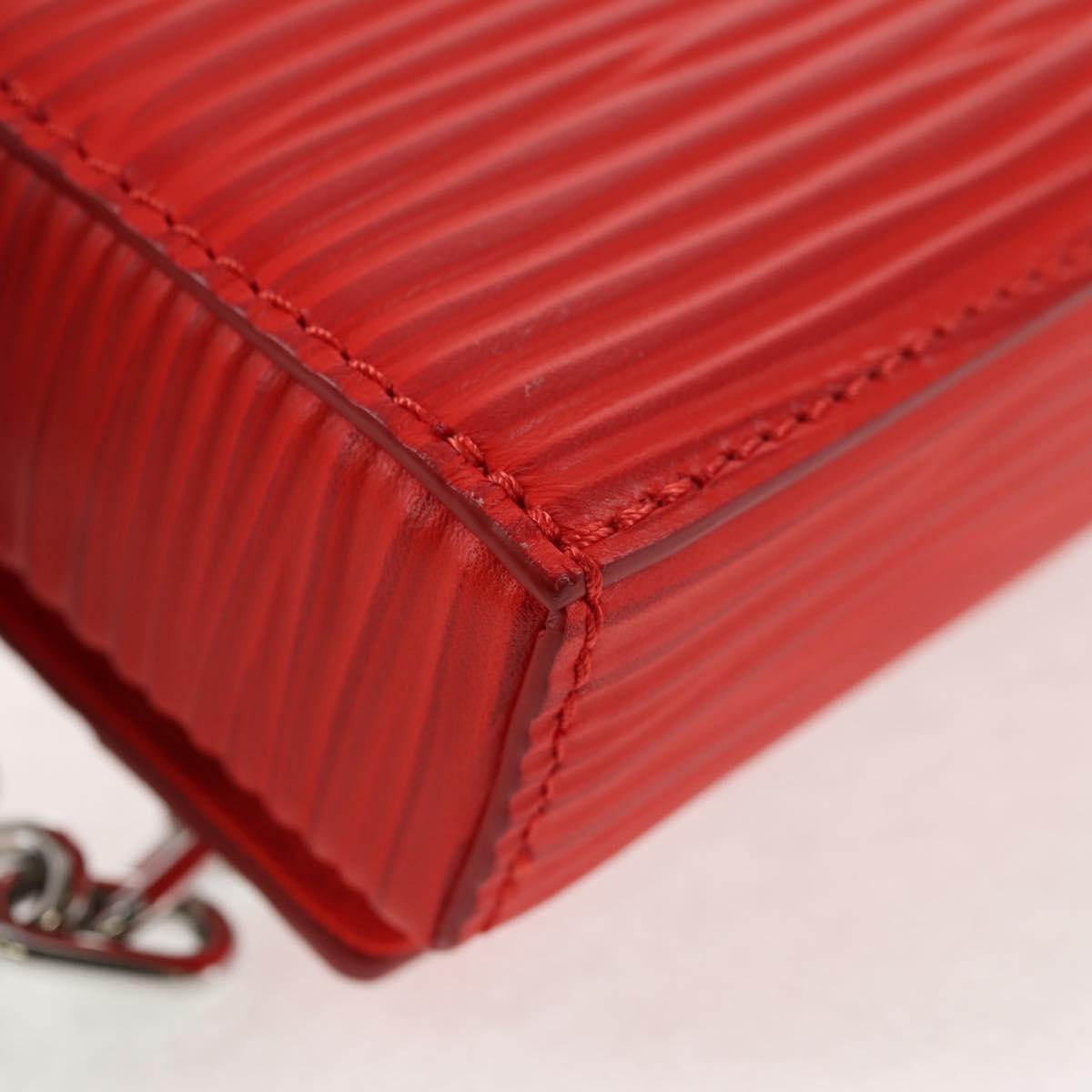 LOUIS VUITTON Micro Steamer Shoulder Bag Leather Red M23837 LV Auth 137151M