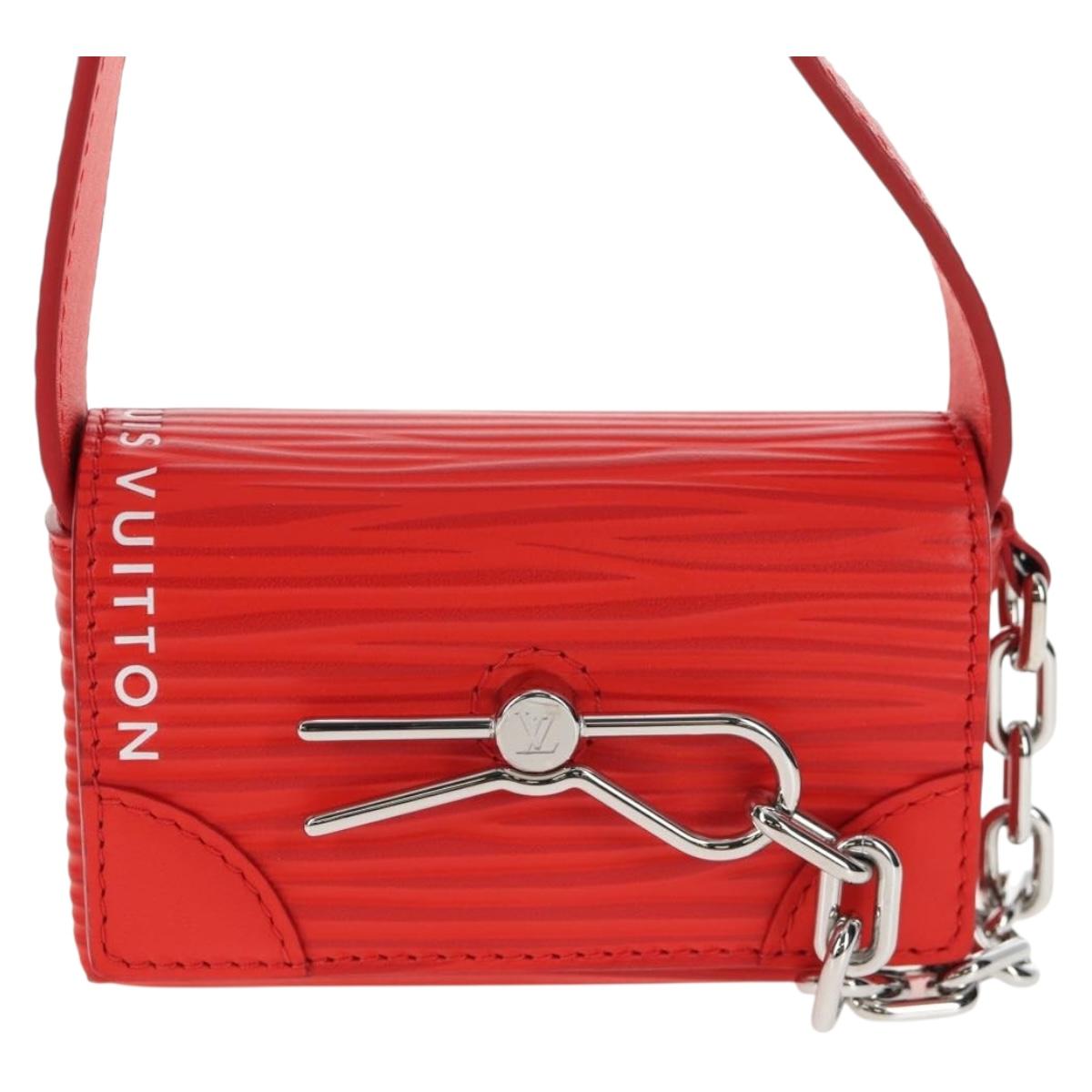 LOUIS VUITTON Micro Steamer Shoulder Bag Leather Red M23837 LV Auth 137151M