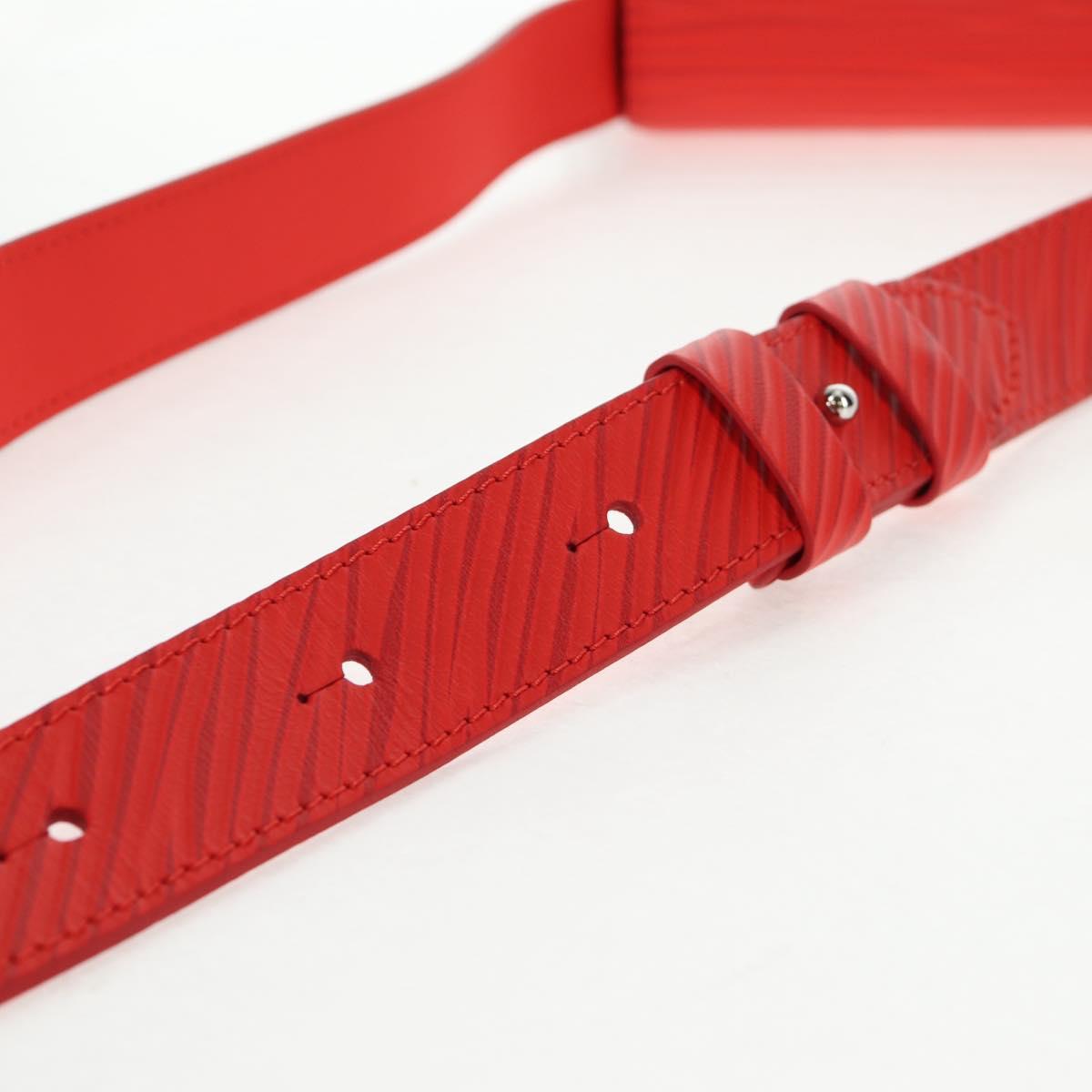 LOUIS VUITTON Micro Steamer Shoulder Bag Leather Red M23837 LV Auth 137151M