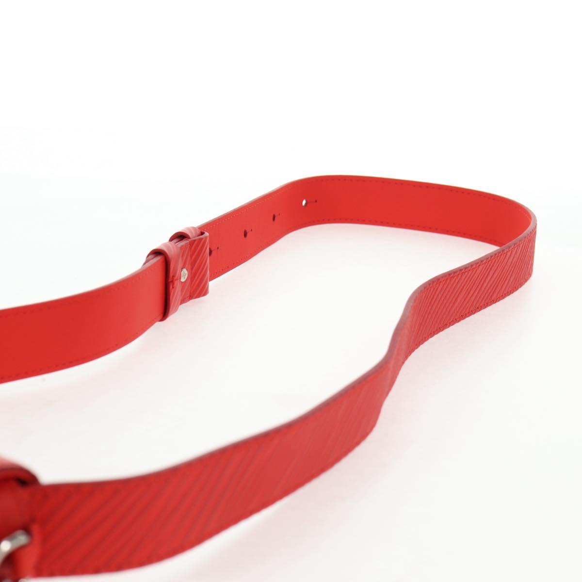 LOUIS VUITTON Micro Steamer Shoulder Bag Leather Red M23837 LV Auth 137151M