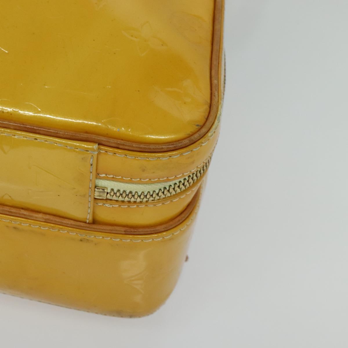 LOUIS VUITTON Monogram Vernis Marley Backpack Yellow M91040 LV Auth 137189