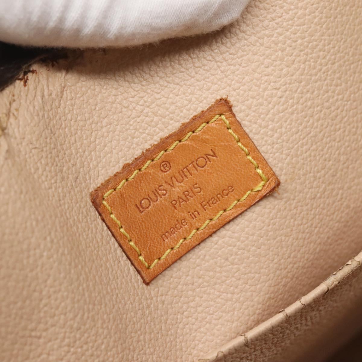 LOUIS VUITTON Monogram Sac Plat Hand Bag M51140 LV Auth 137197