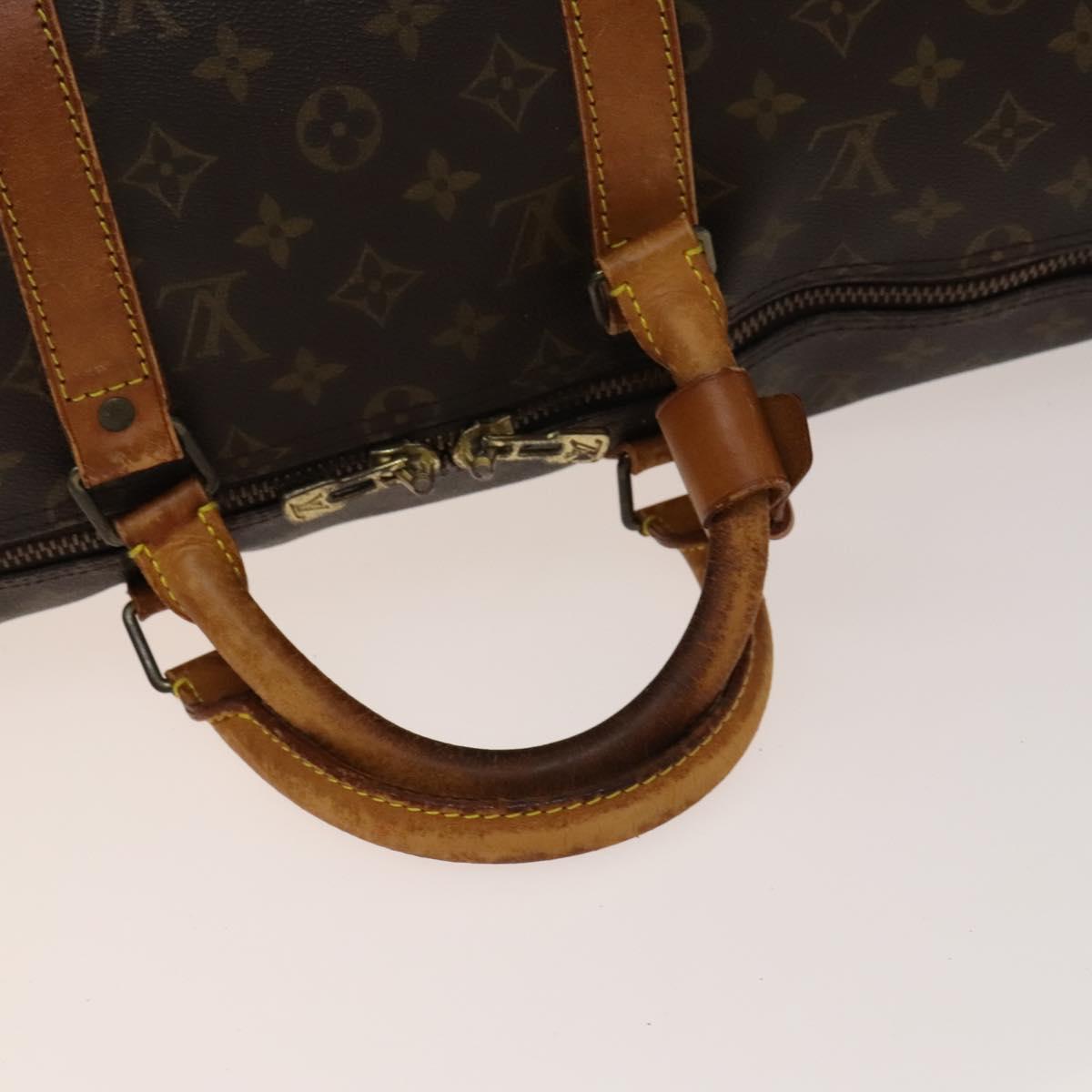 LOUIS VUITTON Monogram Keepall Bandouliere 50 Boston Bag M41416 LV Auth 137204