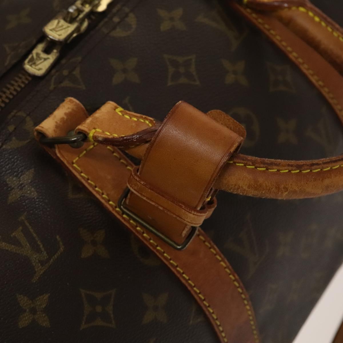 LOUIS VUITTON Monogram Keepall Bandouliere 50 Boston Bag M41416 LV Auth 137204